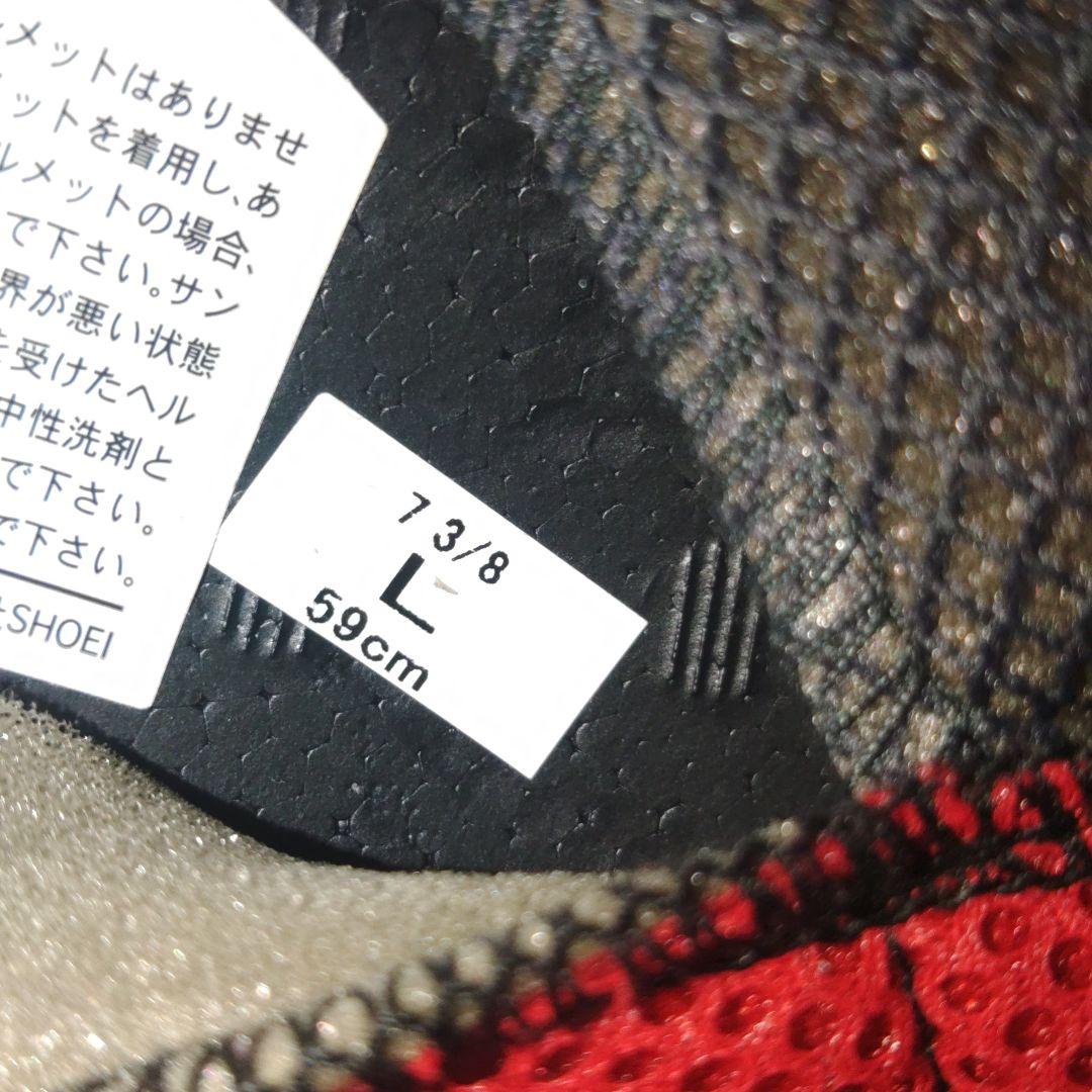 SHOEI　J-force4　ブリエ　赤×白　Lサイズ　目立つ傷無し！