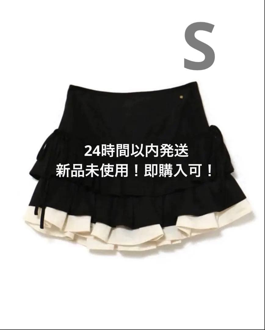 最終値下げ‼️andmary Mel gather skirt black s