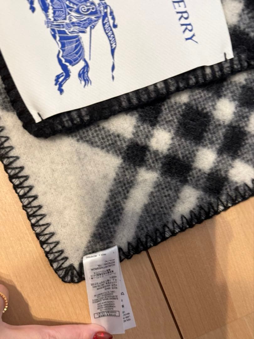 ほぼ新品★バーバリー★チェックウールスカーフ★マフラー