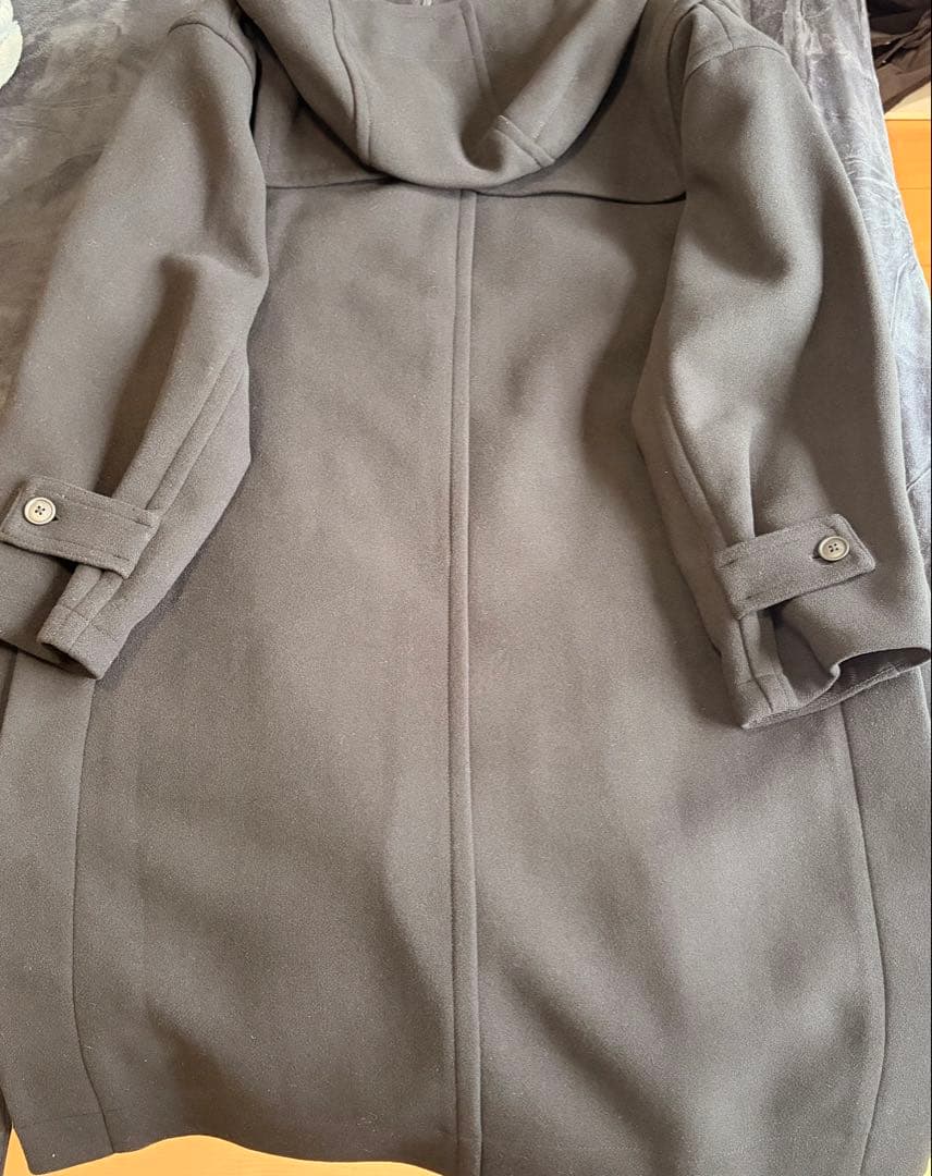 【デコピン】ユニクロ+J 【新品】ウールオーバーサイズダッフルコート