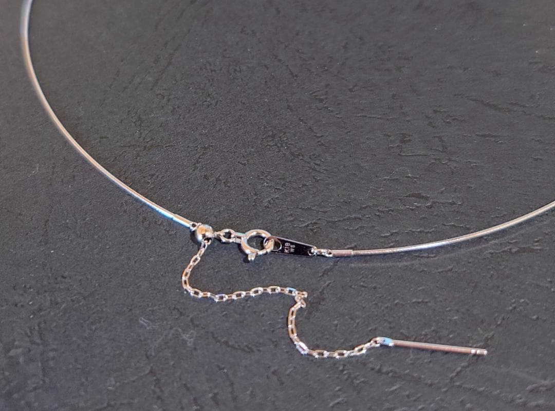 ネックレス 形状記憶 ワイヤー K18WG 新品