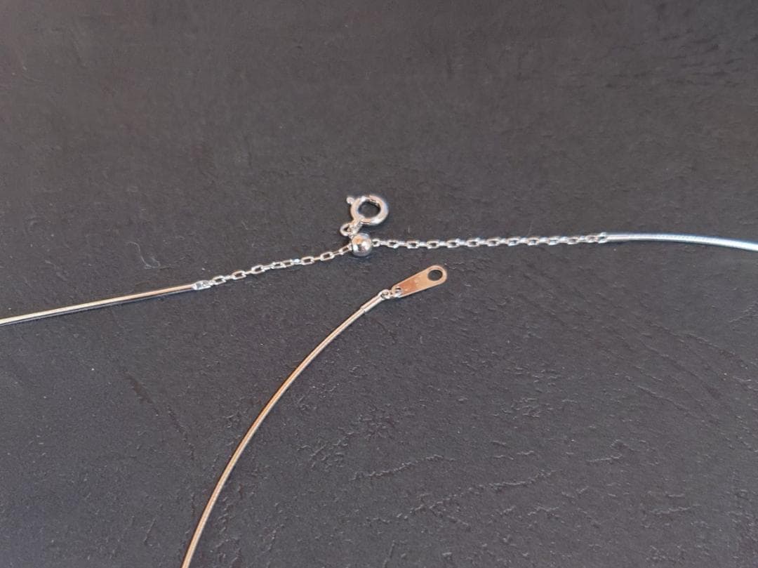 ネックレス 形状記憶 ワイヤー K18WG 新品