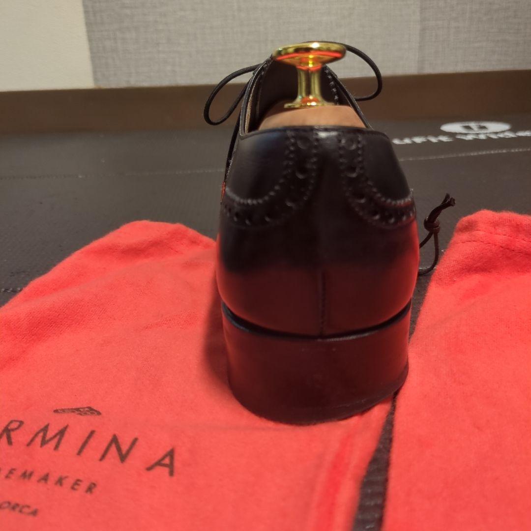 カルミナ　セミブローグ（カーフ レイン）10051　サイズ7.5