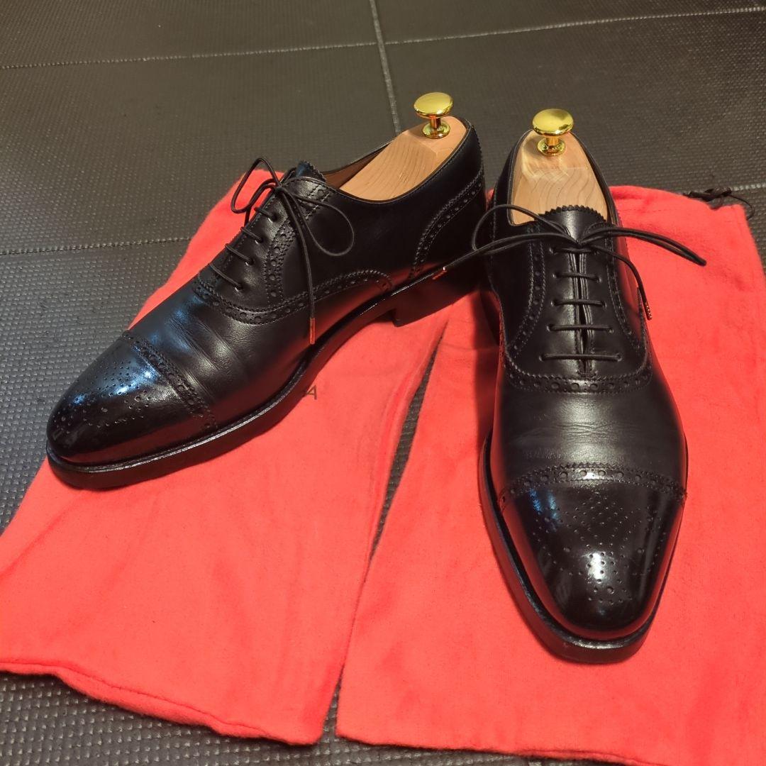 カルミナ　セミブローグ（カーフ レイン）10051　サイズ7.5