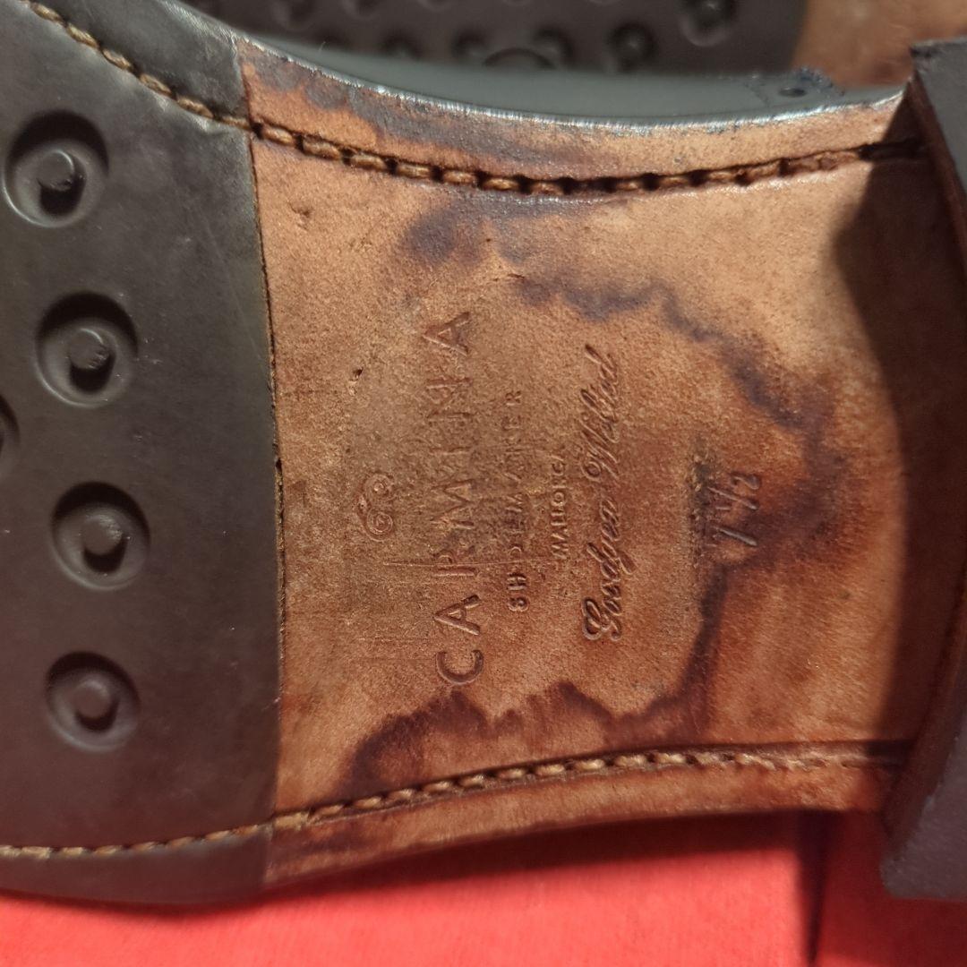 カルミナ　セミブローグ（カーフ レイン）10051　サイズ7.5