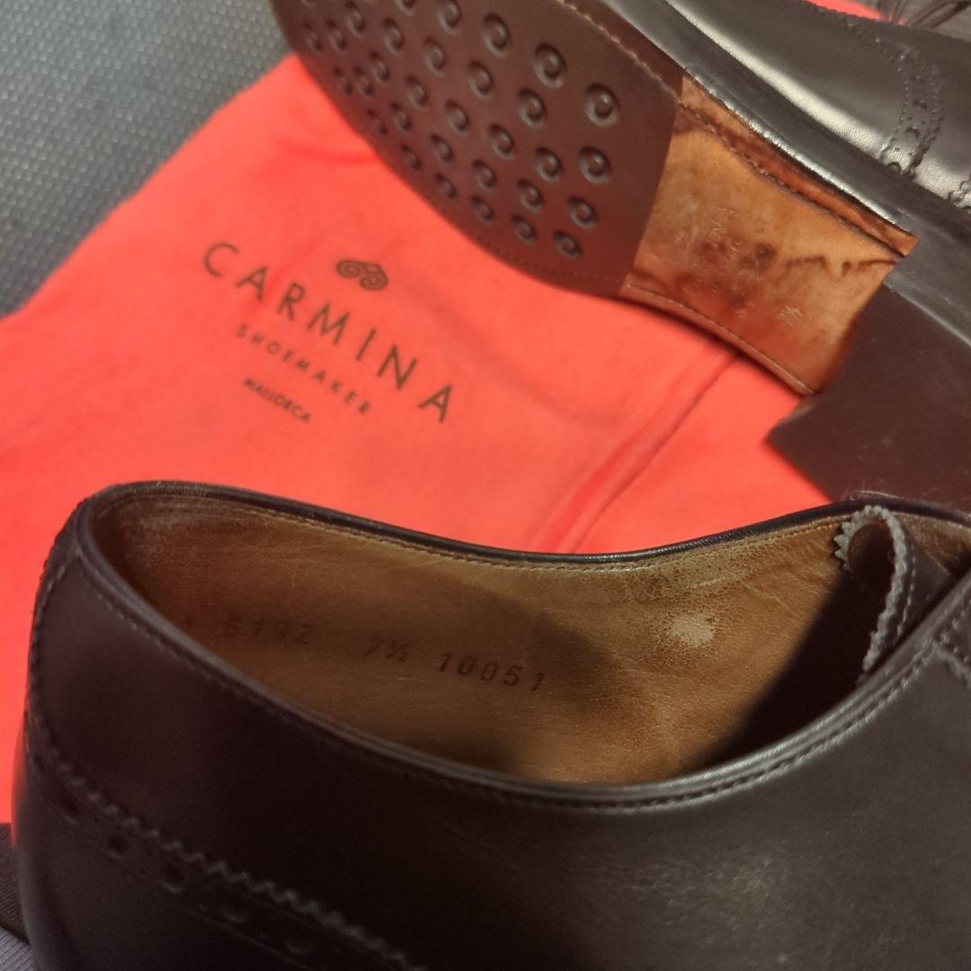 カルミナ　セミブローグ（カーフ レイン）10051　サイズ7.5