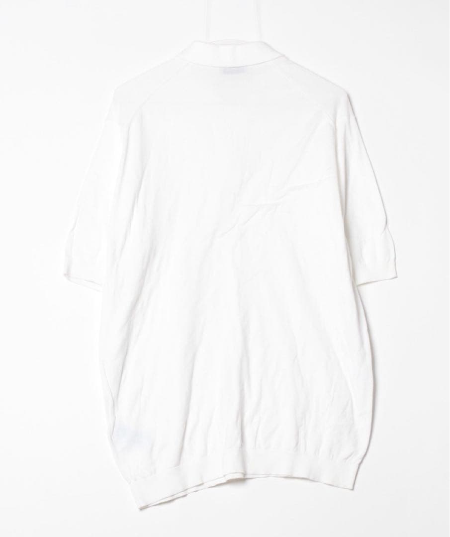 【匿名配送】ジョンスメドレー　ポロシャツ　白　希少ＸＬ