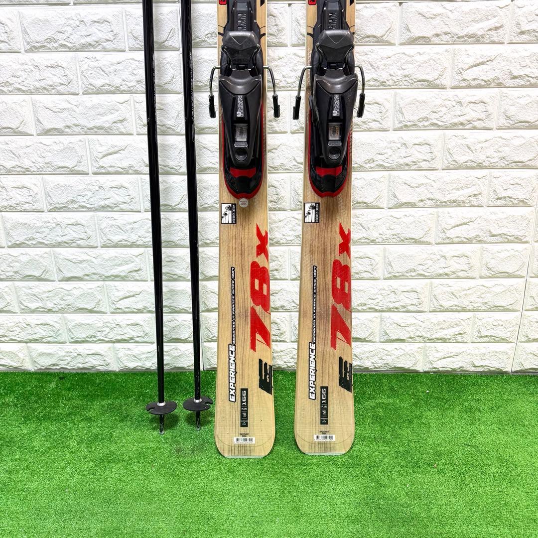 美品　ROSSIGNOL 78X 166 SALOMON ストック　ケース付き