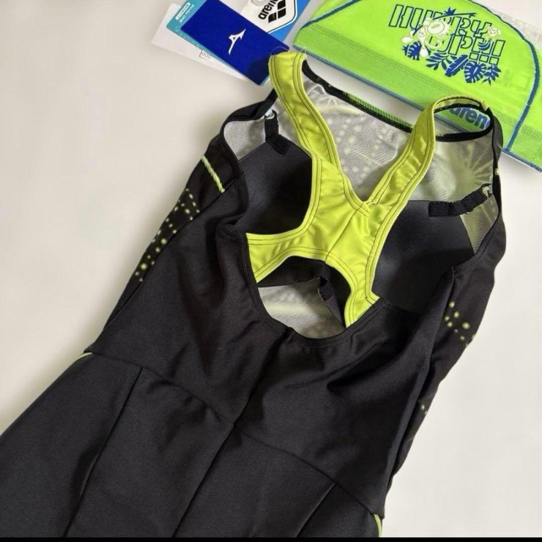 専用　キャップ付　ミズノ　競泳水着　XLサイズ　　フィットネス用　ストロークワン