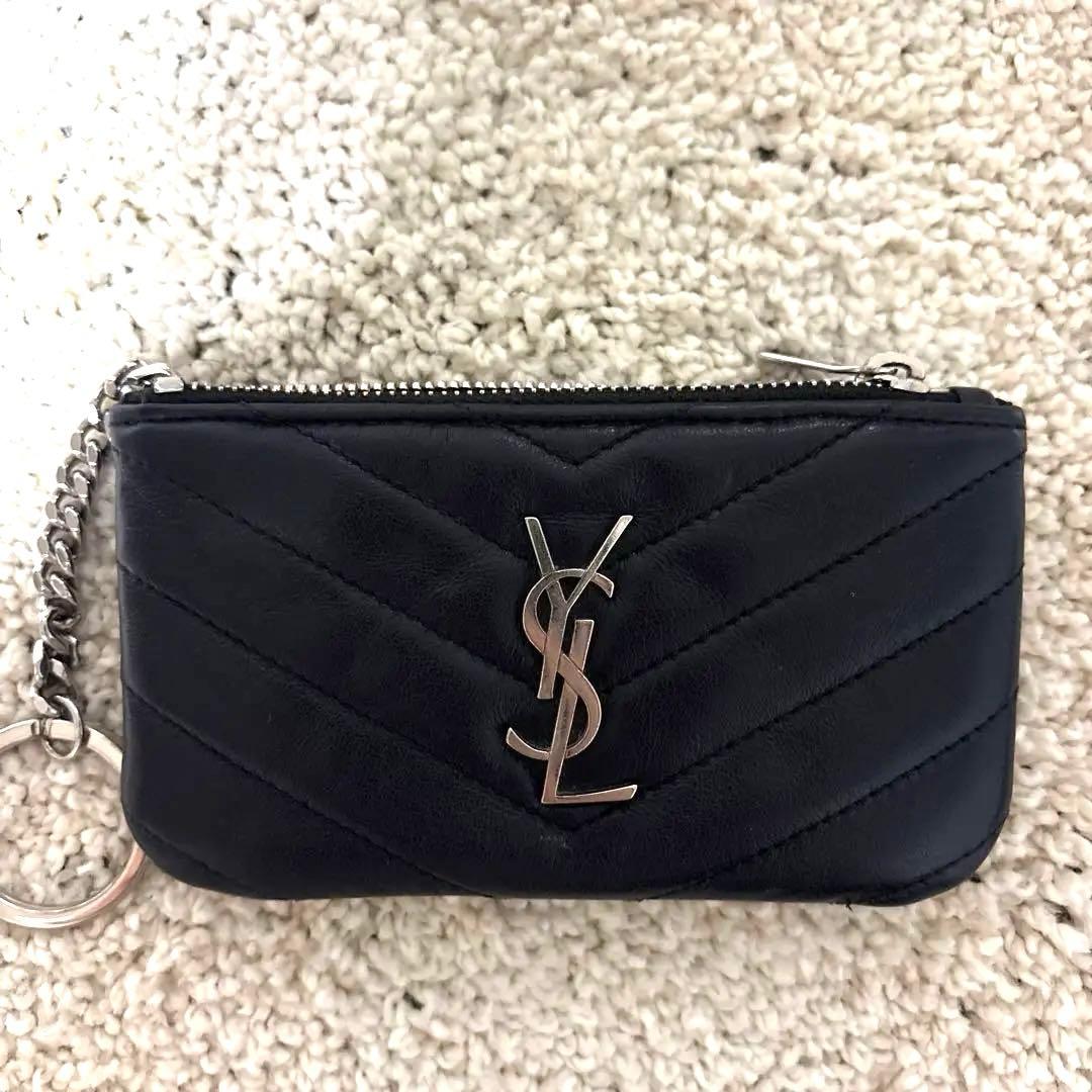 SAINT LAURENT ブラック キーポーチ