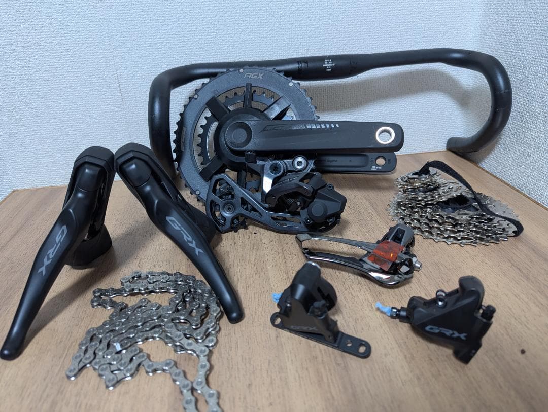 未使用品 Shimano GRX 2×12Sコンポーネントセットハンドル付き