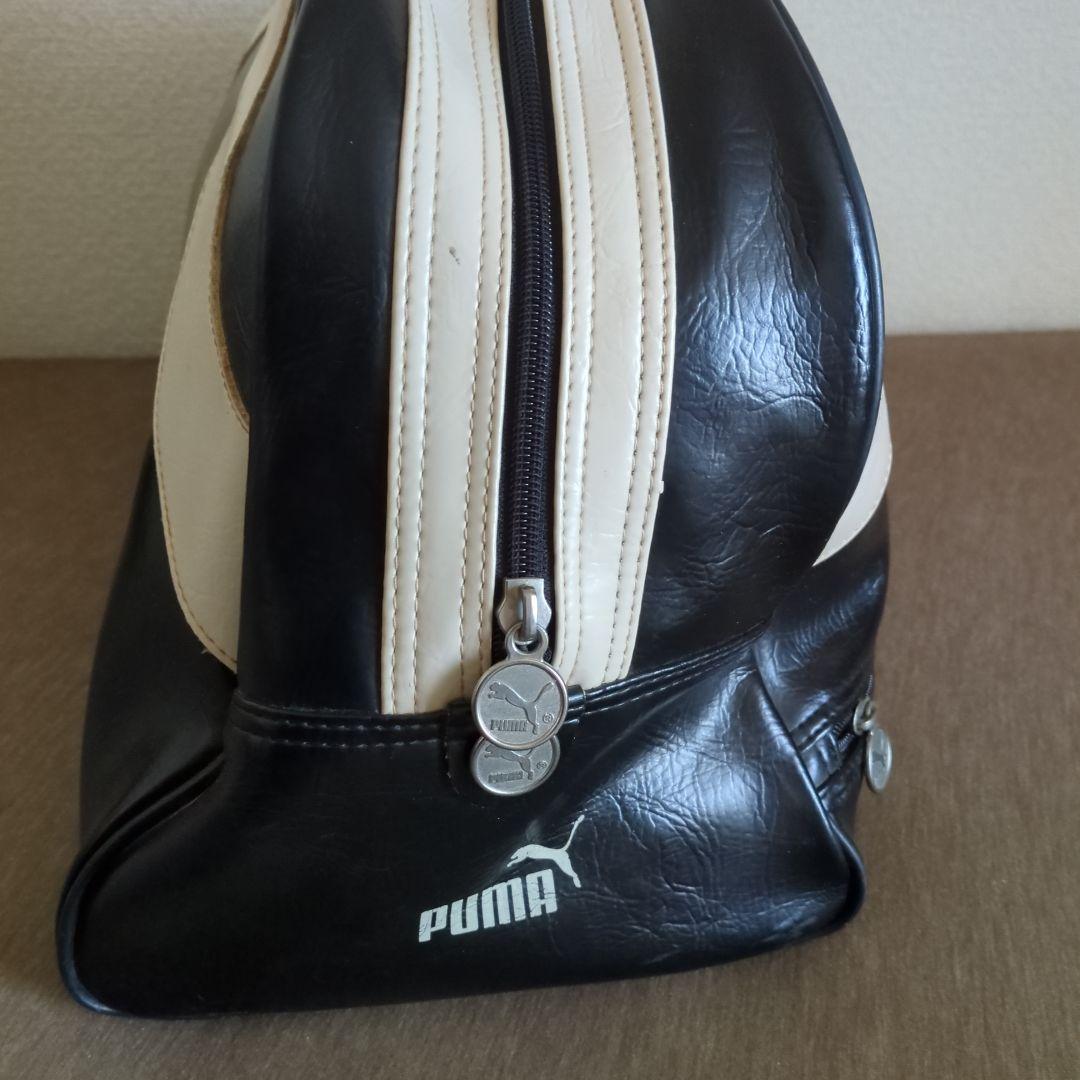 90s 00s プーマ PUMA ボストンバック エナメル レトロ 黒