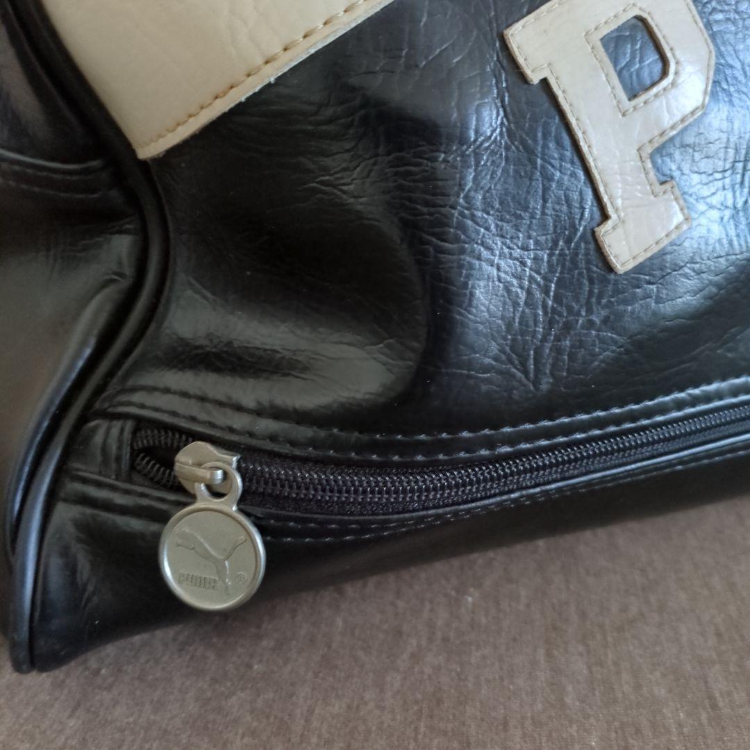 90s 00s プーマ PUMA ボストンバック エナメル レトロ 黒