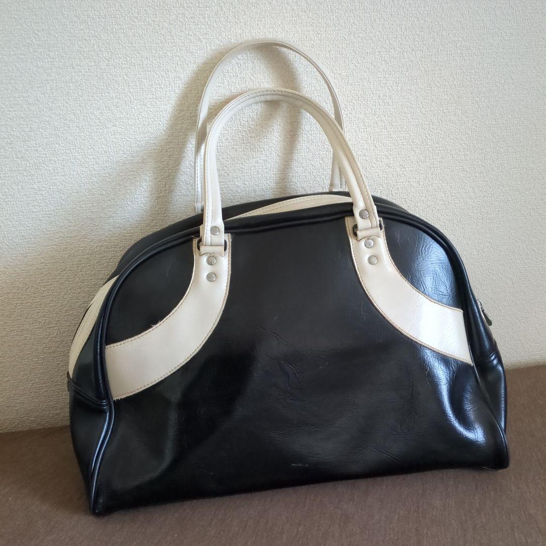 90s 00s プーマ PUMA ボストンバック エナメル レトロ 黒