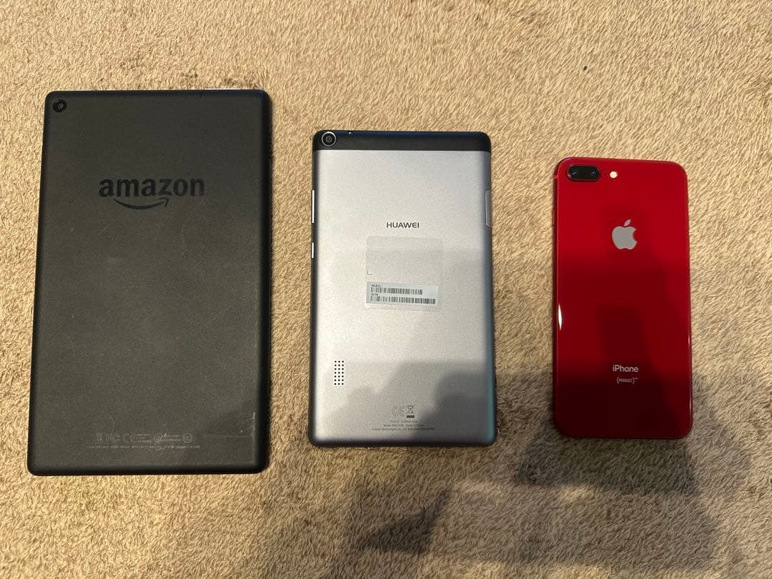 iPhone 8 Plus/HUAWEI /Amazon HD8 3点セット