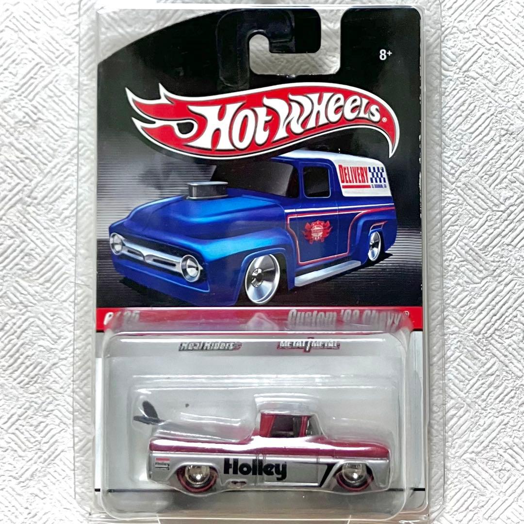 ★ホットウィール CUSTOM 62 CHEVY PICKUP 赤 シェビー★