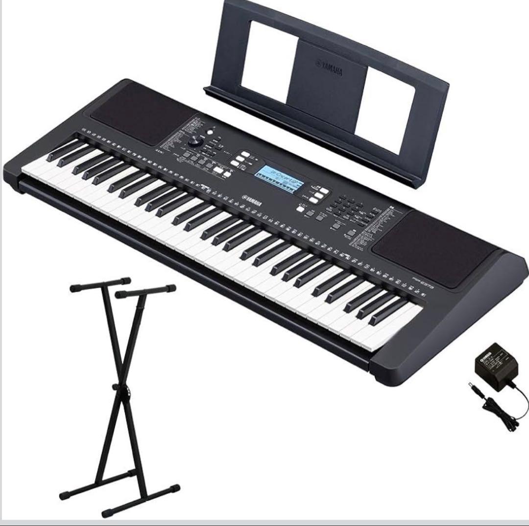 Yamaha PSR-E373 61鍵キーボード　Xスタンドセット