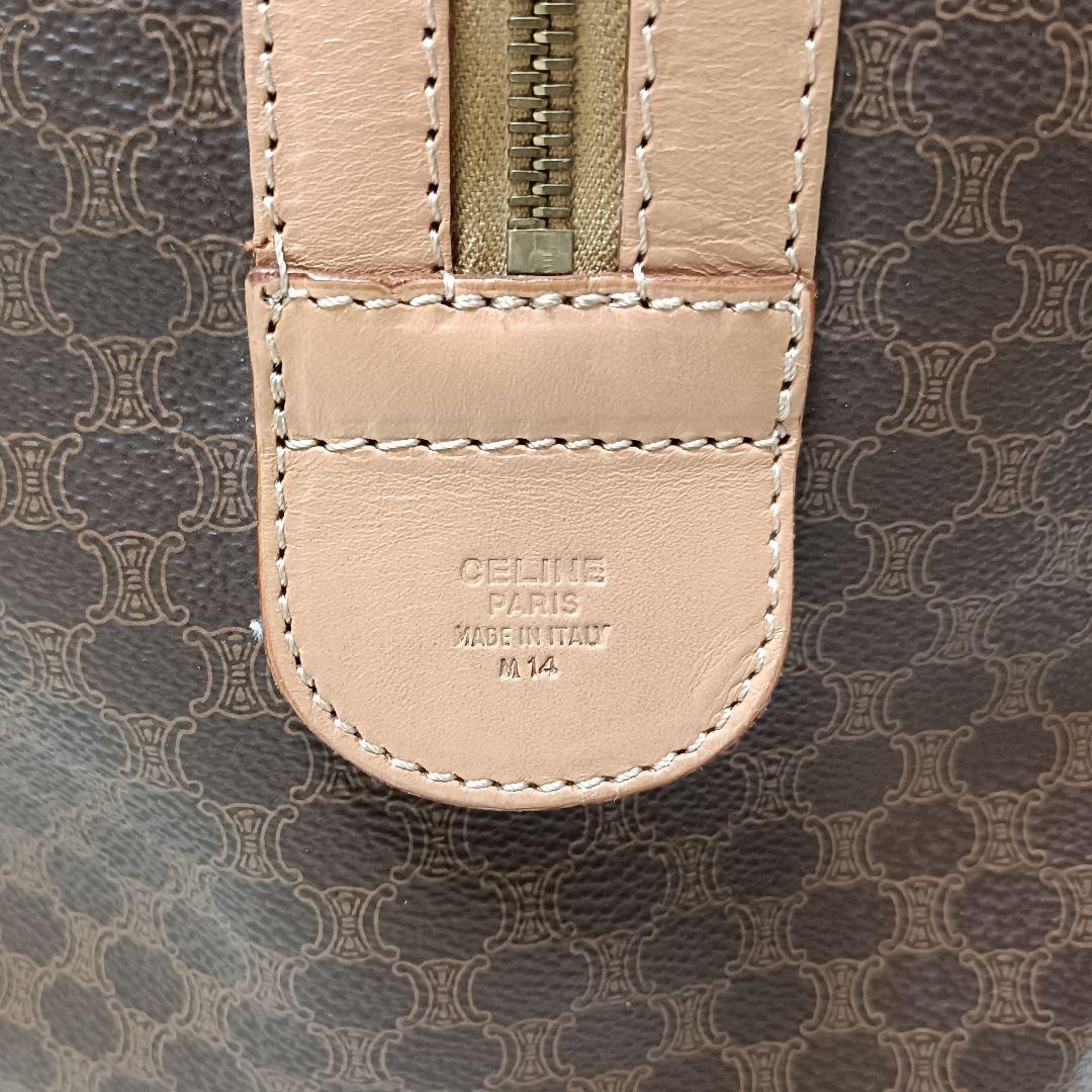 セリーヌ トリオンフ マカダム柄 ボストンバッグ 大容量 パドロック付