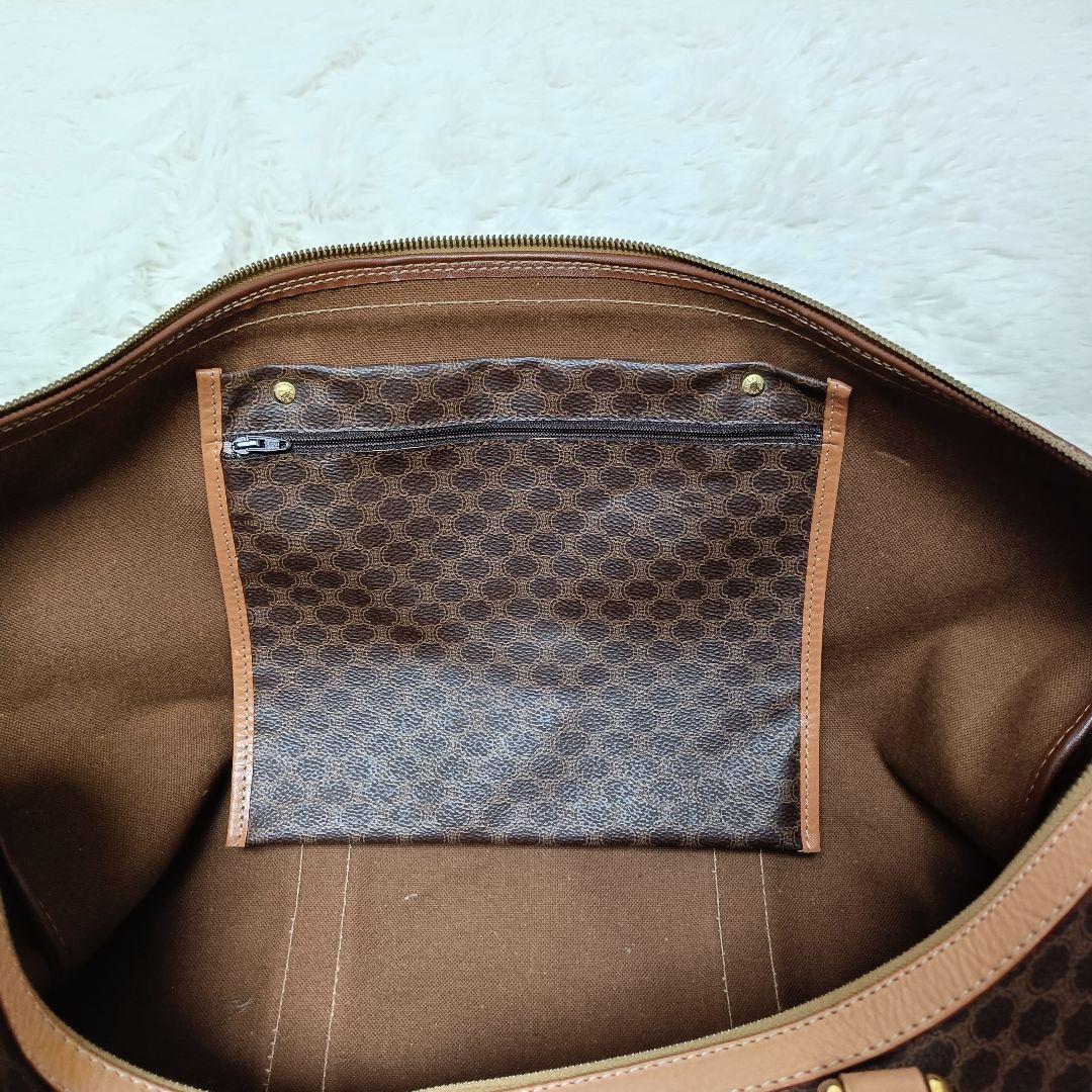 セリーヌ トリオンフ マカダム柄 ボストンバッグ 大容量 パドロック付