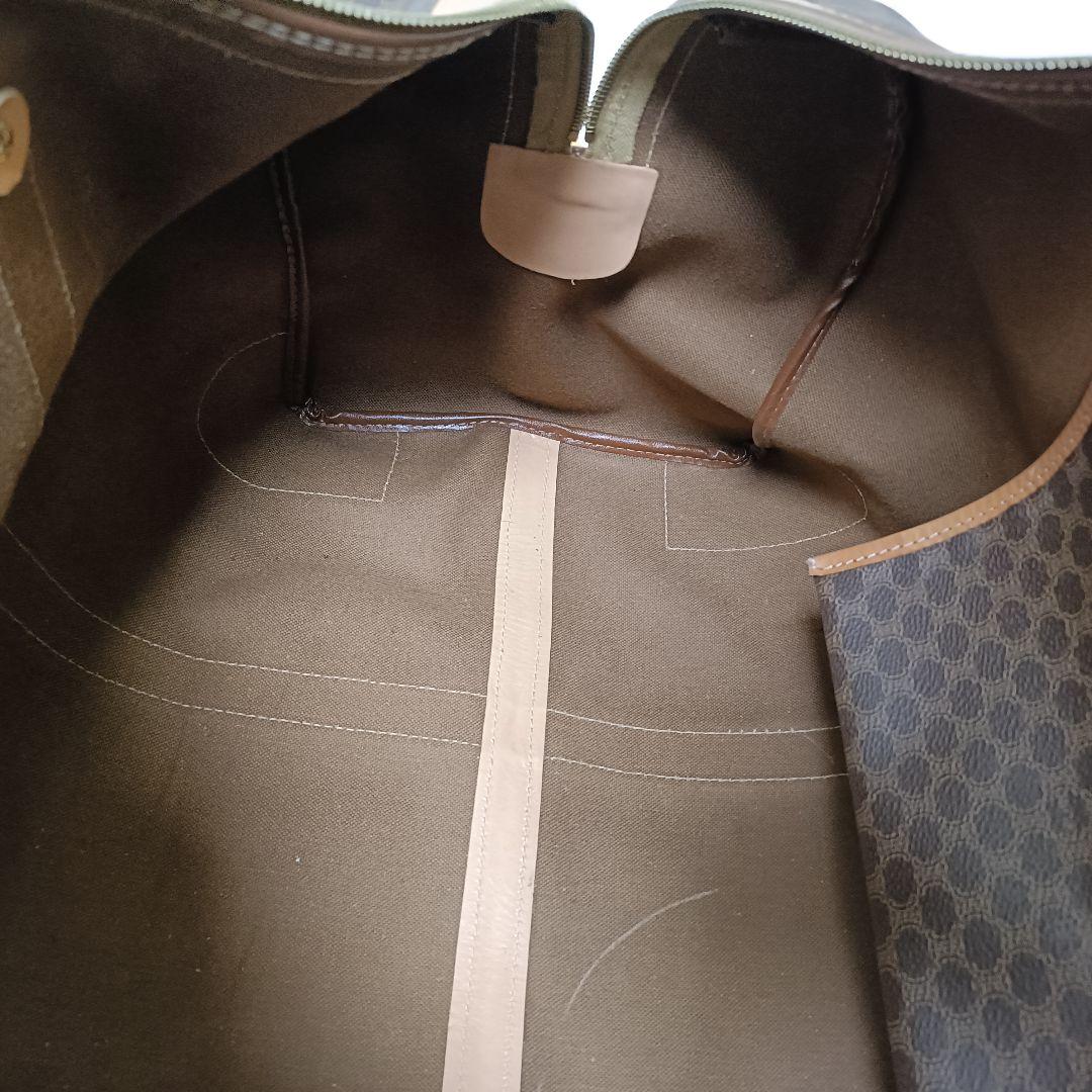 セリーヌ トリオンフ マカダム柄 ボストンバッグ 大容量 パドロック付