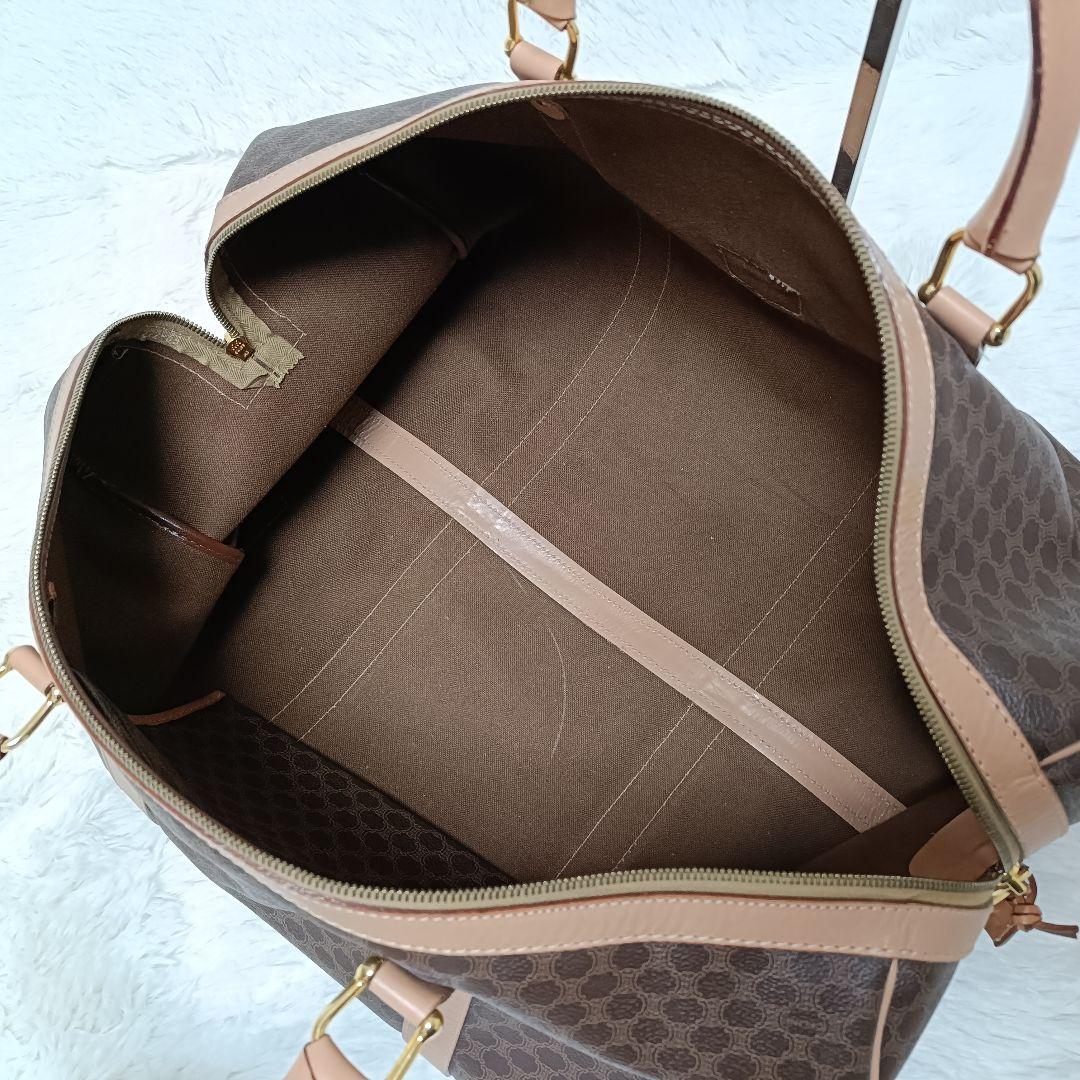 セリーヌ トリオンフ マカダム柄 ボストンバッグ 大容量 パドロック付