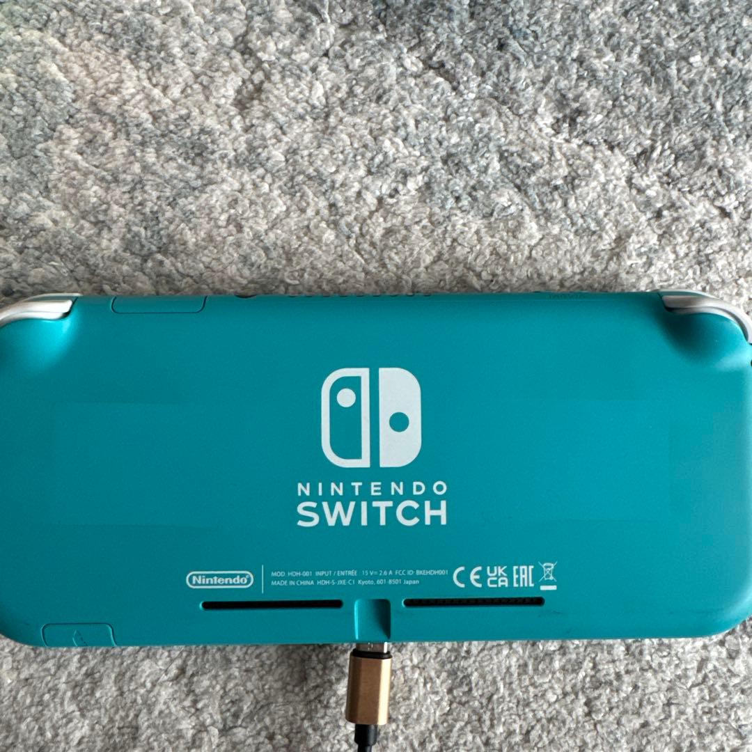 Nintendo Switch Lite ターコイズ　充電器なし