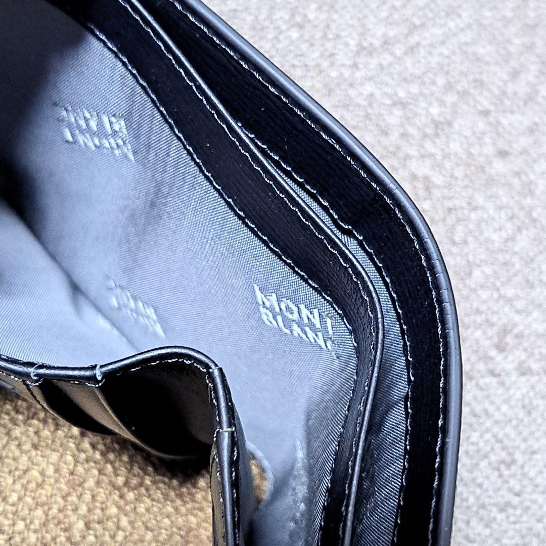 【美品】MONTBLANCモンブラン二つ折財布