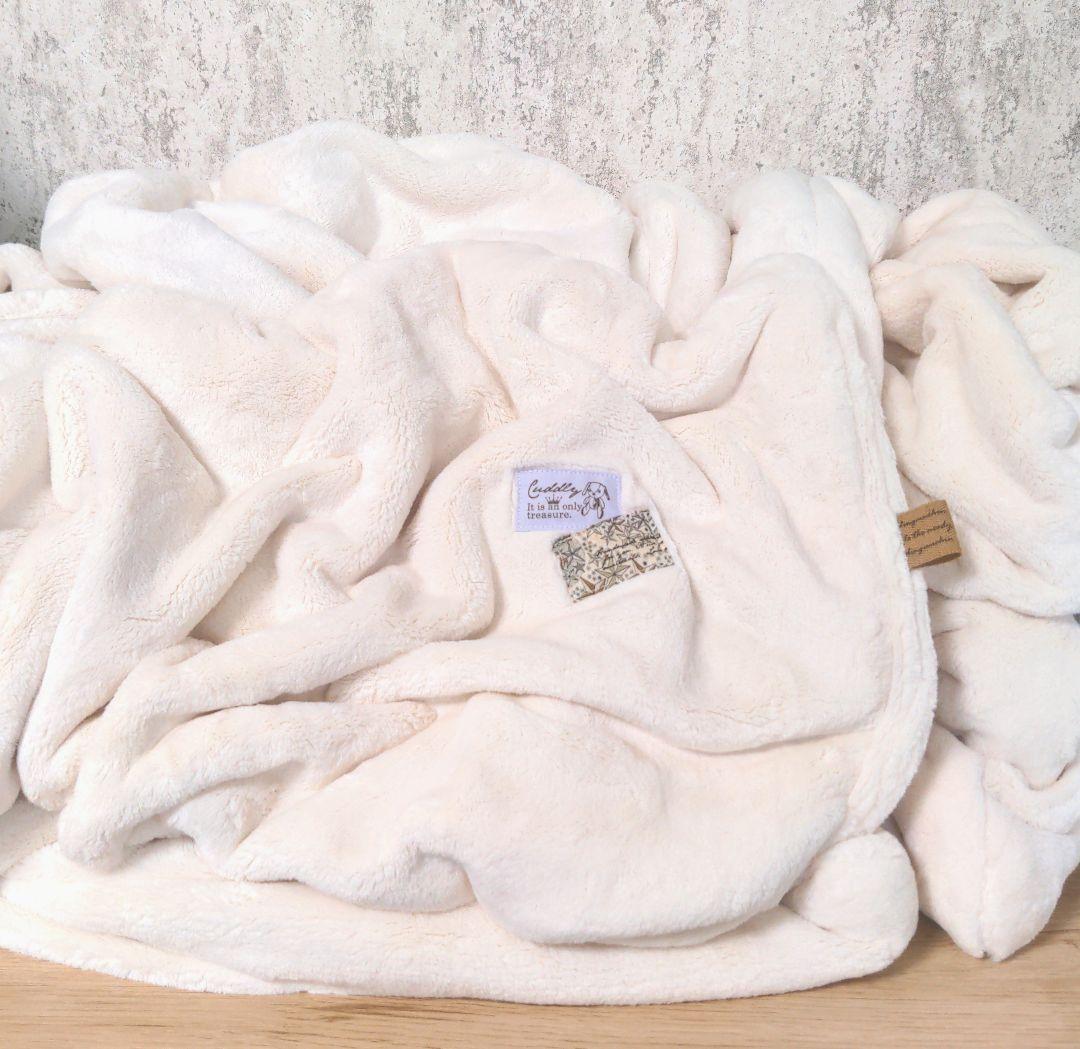 12日迄★１枚限定販売❤みかん❤超高級Wボア⭐️シングルロングお布団ボアケット❤