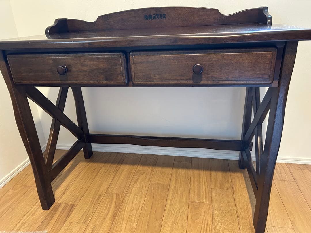 カリモクRustic 机　ダークブラウン