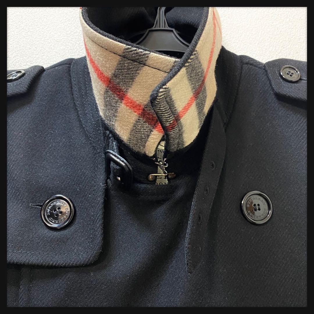 本家タグ BURBERRY LONDON 極上LANAウール製 トレンチコート♪