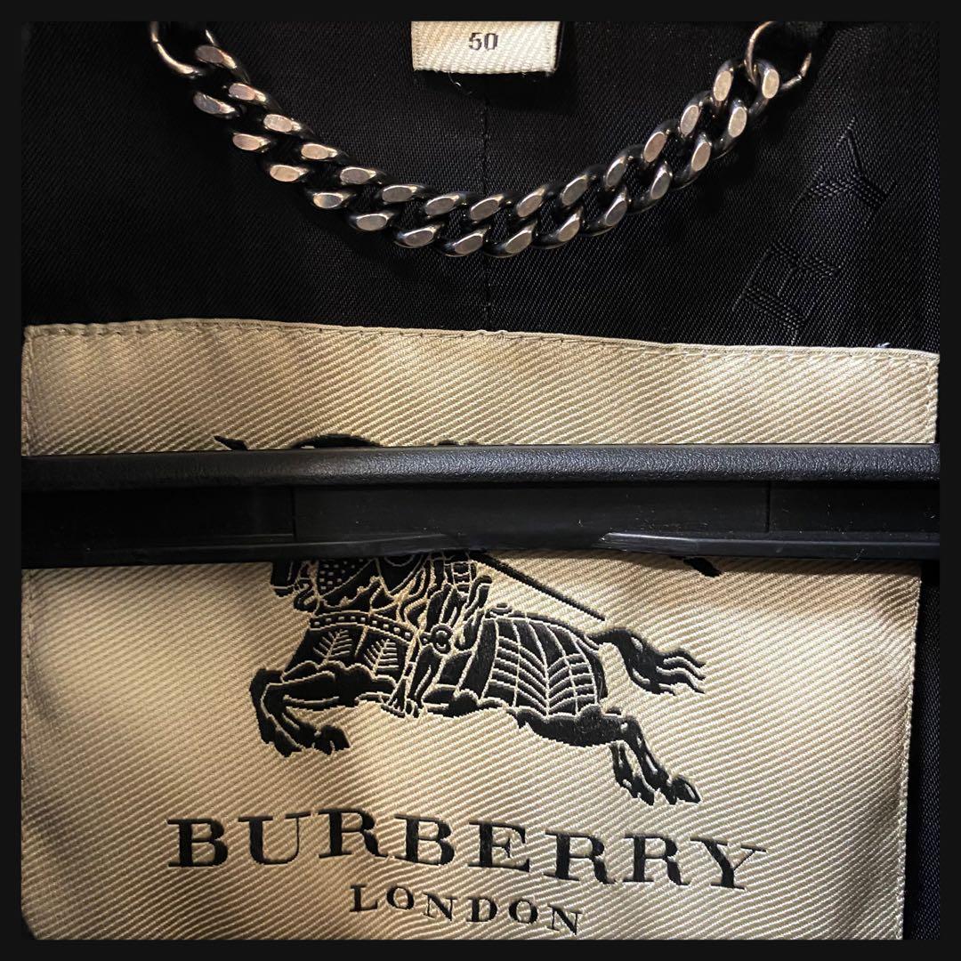 本家タグ BURBERRY LONDON 極上LANAウール製 トレンチコート♪