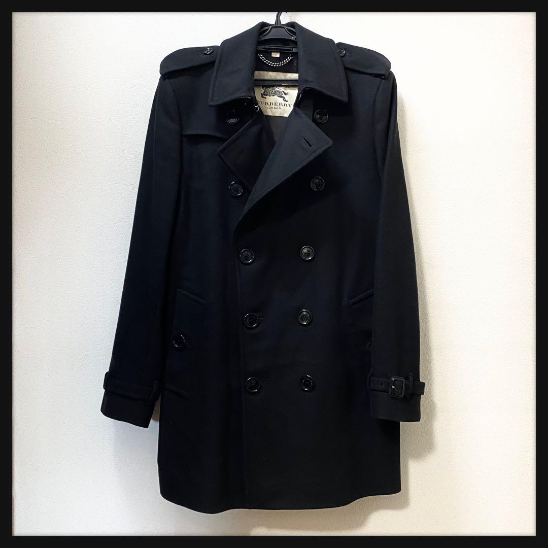 本家タグ BURBERRY LONDON 極上LANAウール製 トレンチコート♪