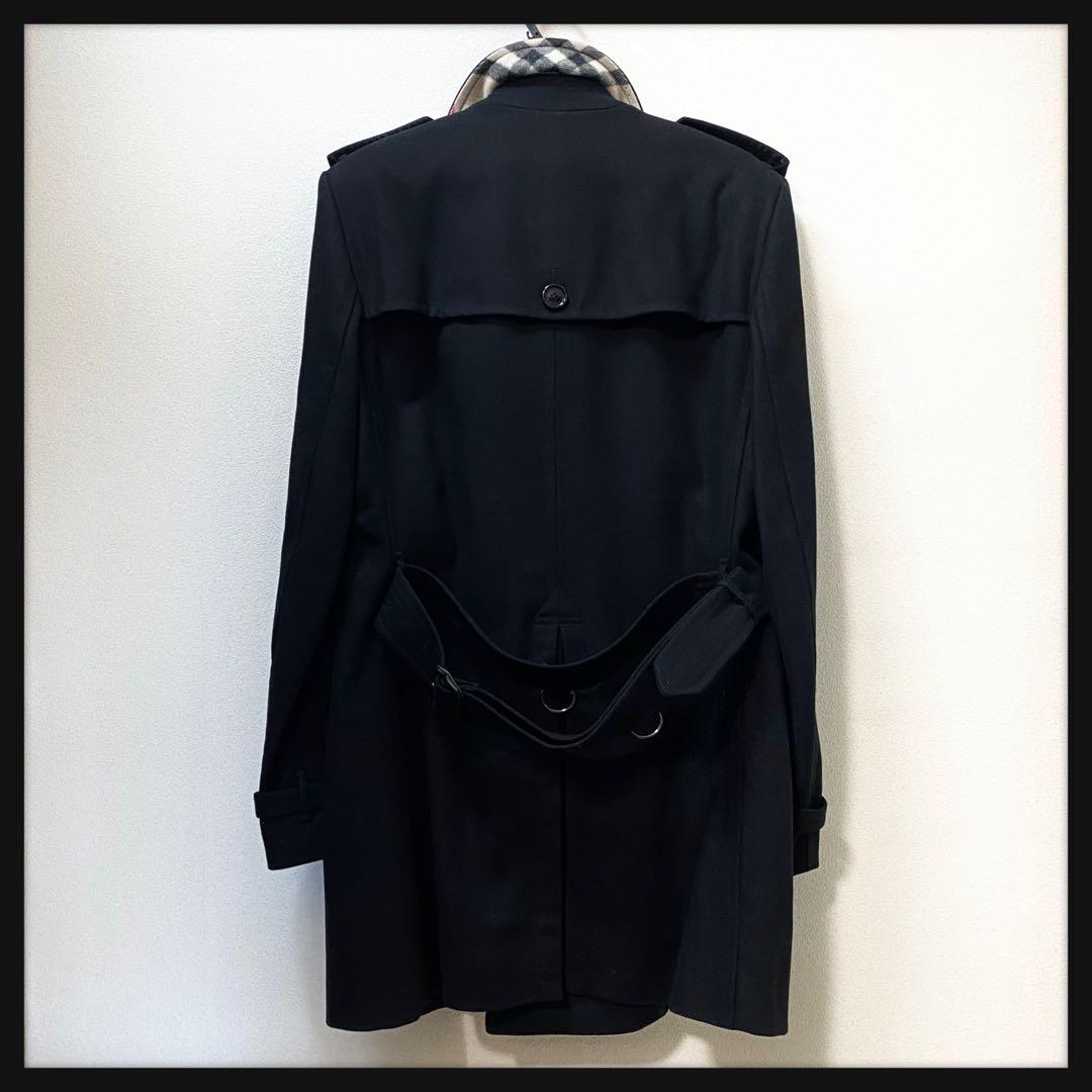 本家タグ BURBERRY LONDON 極上LANAウール製 トレンチコート♪