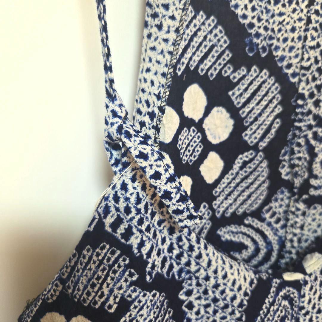 グリコ　有松絞りリメイク、有松絞りサロペット、オールインワン