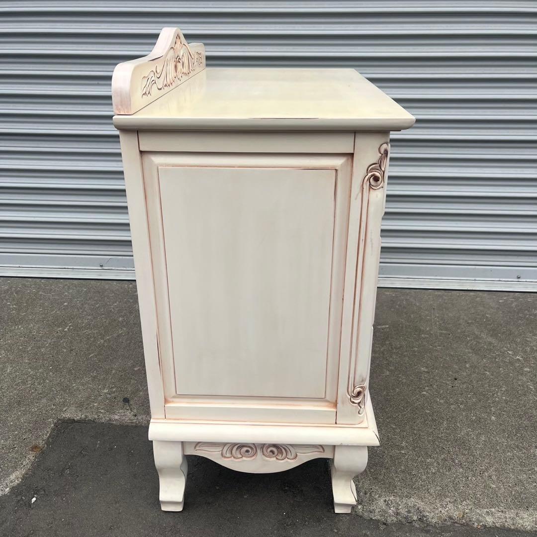 【送料込】英国アンティーク調　タンス　チェスト　北欧風　家具