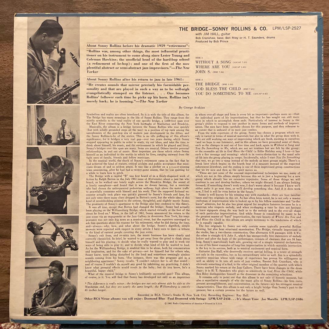 ソニーロリンズ　USオリジナル　黒NIPPER MONO DG ジャズ　レコード