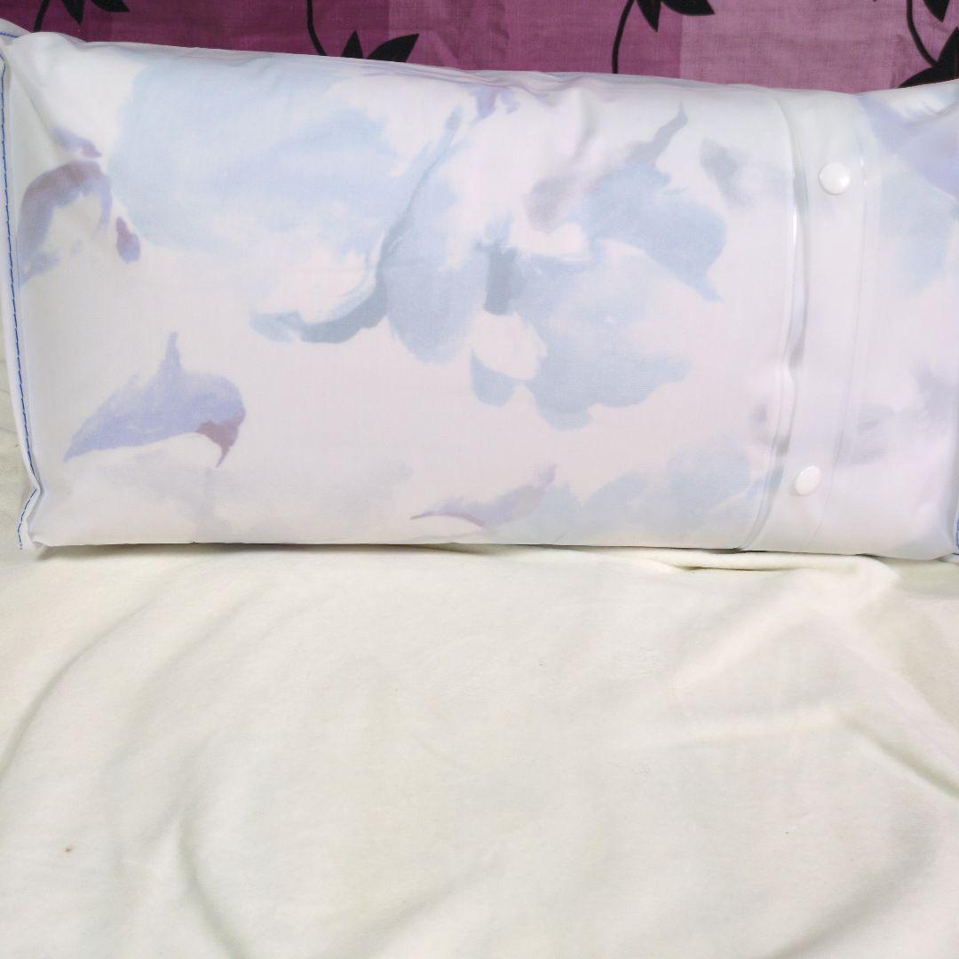 フランフラン冷感夏掛け布団ふわろウォーターフラワーブルーシングル&枕カバー新品