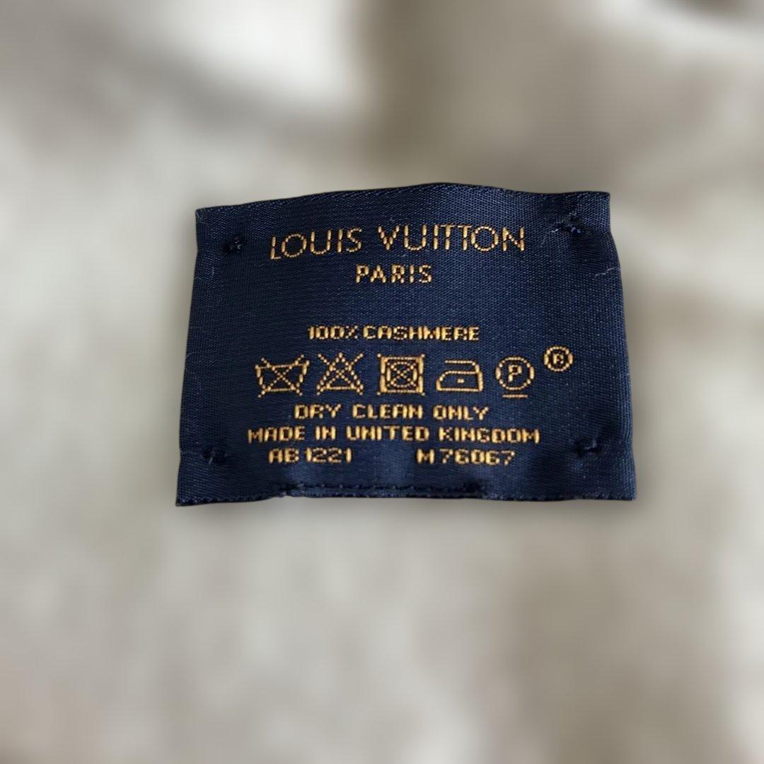 LOUIS VUITTON ブラウン マフラー　カシミヤ100%