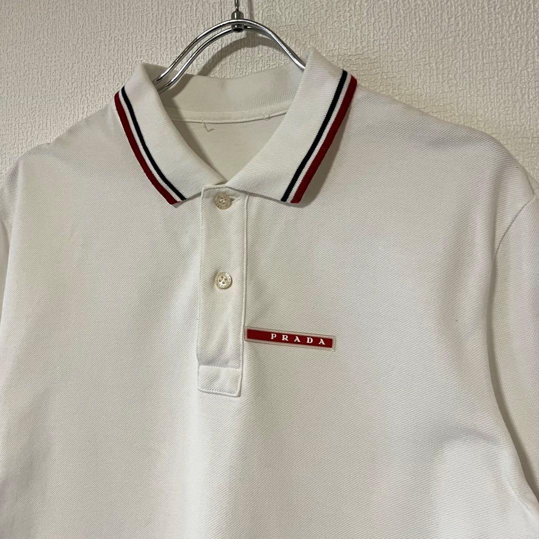 PRADA プラダ　ポロシャツホワイト