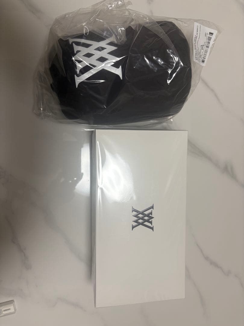 【未開封】anew golf ノベルティー　ダウンマフラー&ダウンブランケット