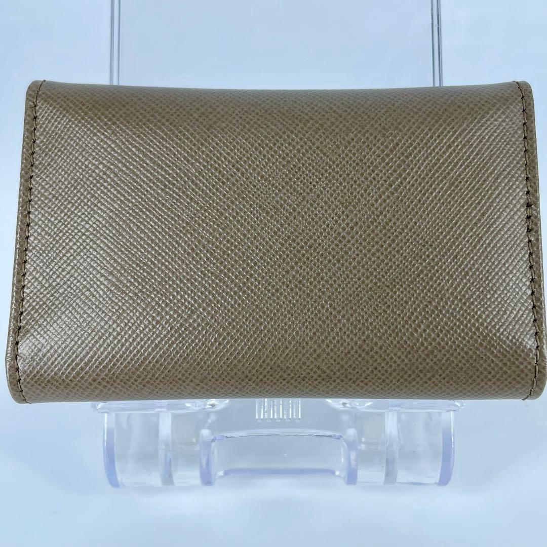 PRADA プラダ 6P レザー グレージュ キーケース　サフィアーノ　男女兼用