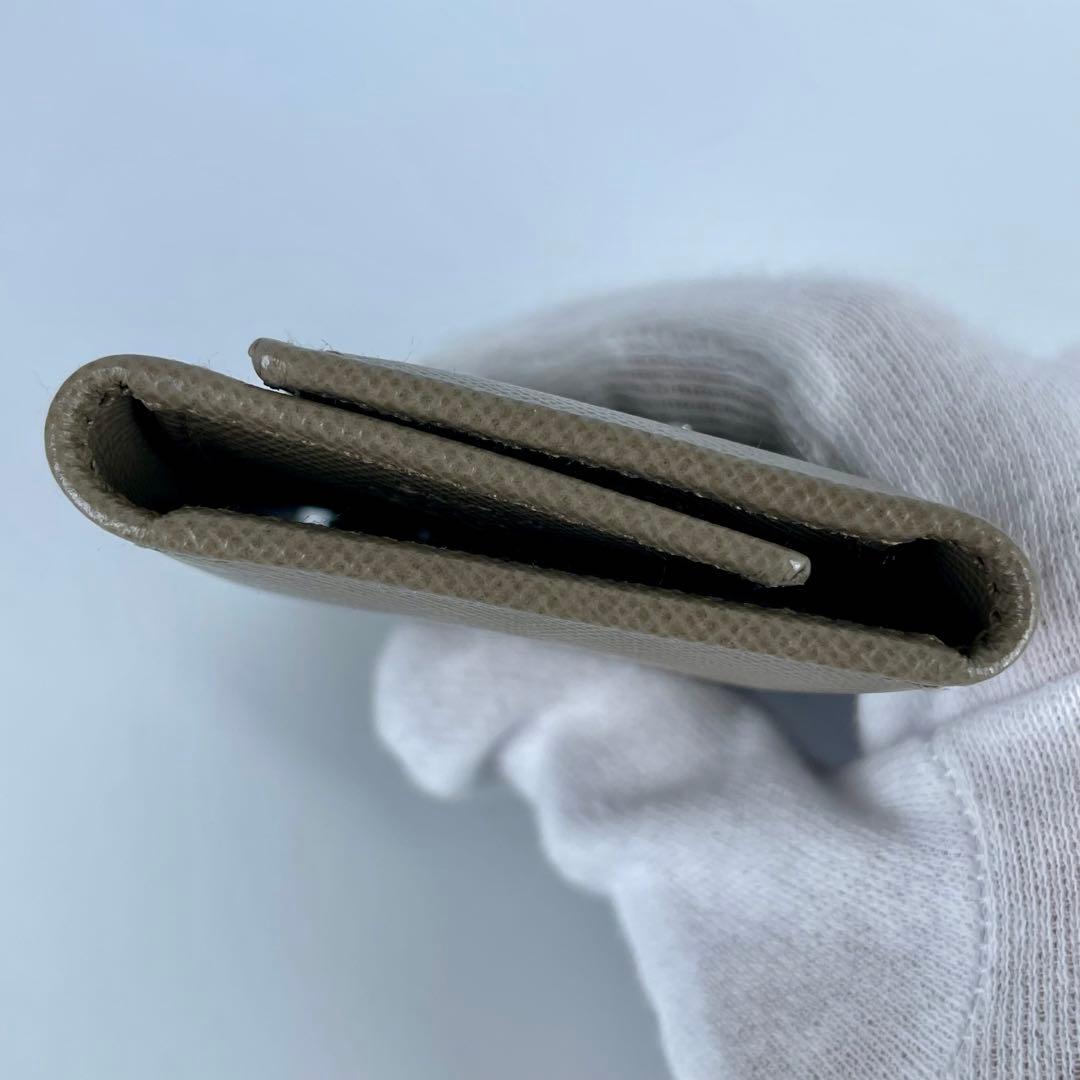 PRADA プラダ 6P レザー グレージュ キーケース　サフィアーノ　男女兼用