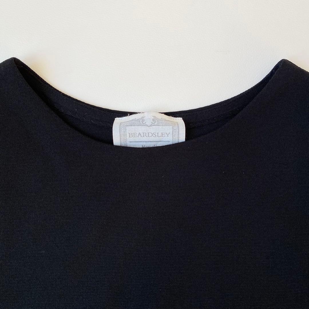 【美品】ビアズリー　カットソー　刺繍レース　カットワーク　プルオーバー　花柄　F