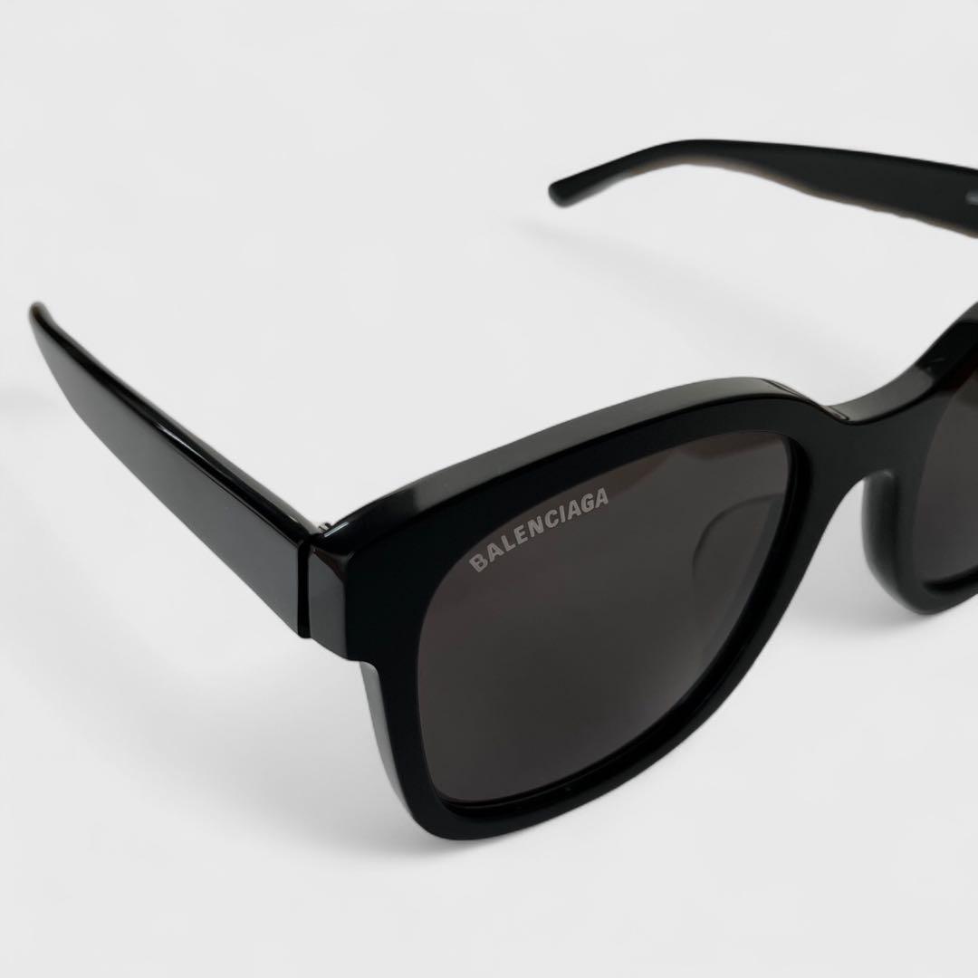 美品 バレンシアガ エブリデイ スクエア サングラス メガネ 眼鏡 ブラック