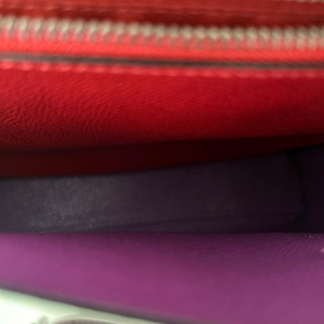 BOBO　　COACH くすみパープル レザー ショルダーバッグ