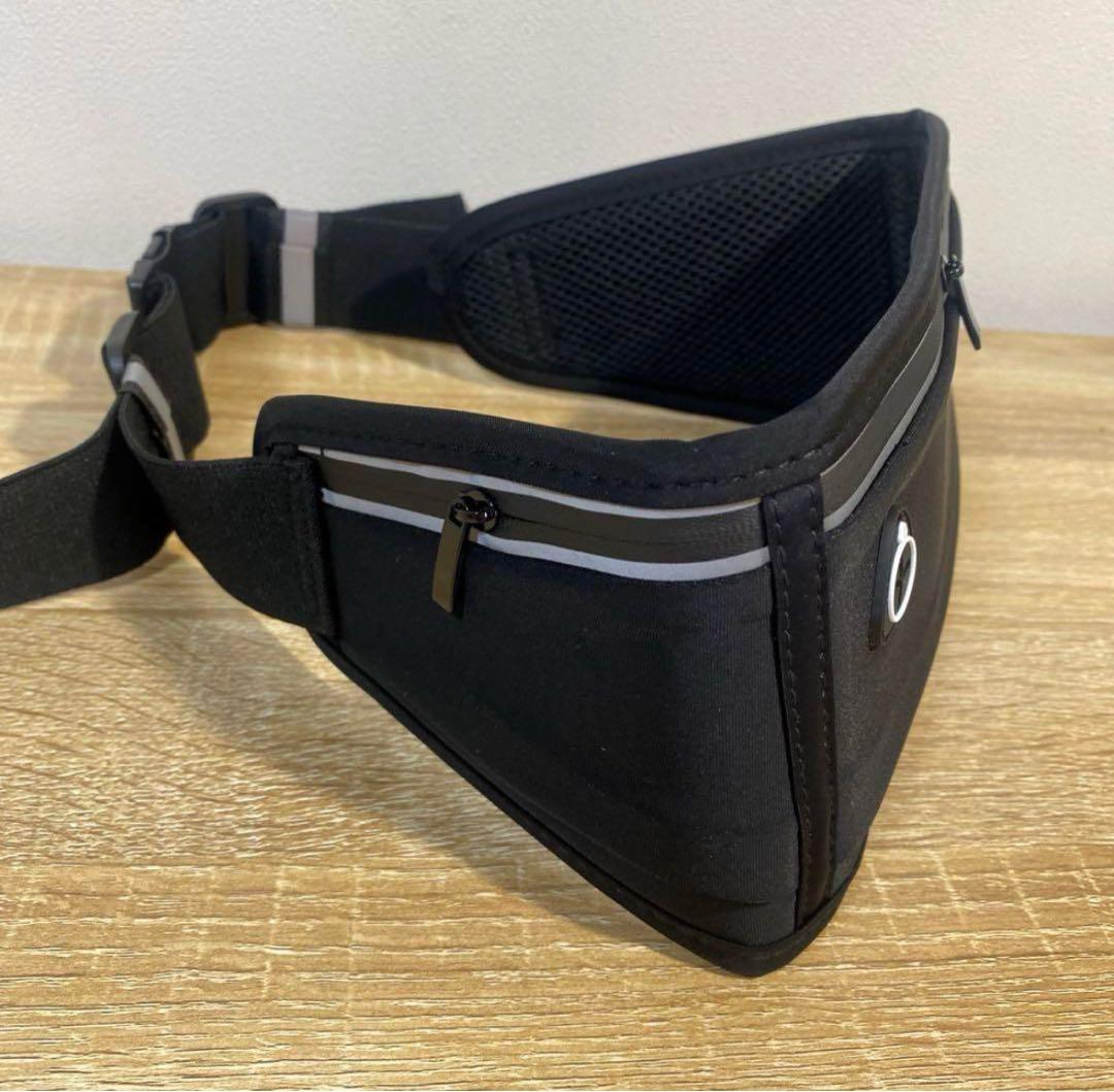 ランニングポーチ　ウエストポーチ　多機能　スマホ対応　軽量