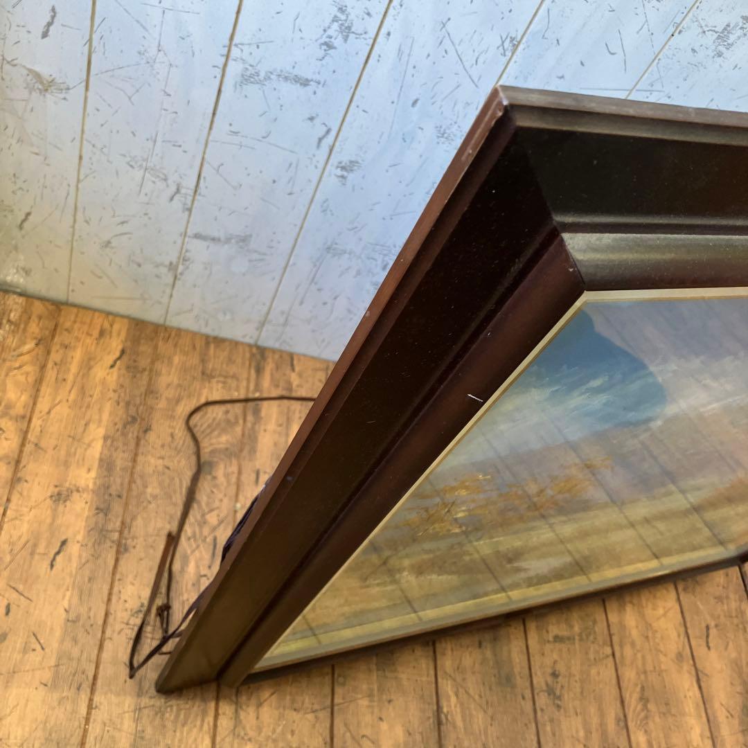 昭和レトロ 山本雅勝 真筆 風景画 山水 油絵 油彩画 絵画 アート インテリア