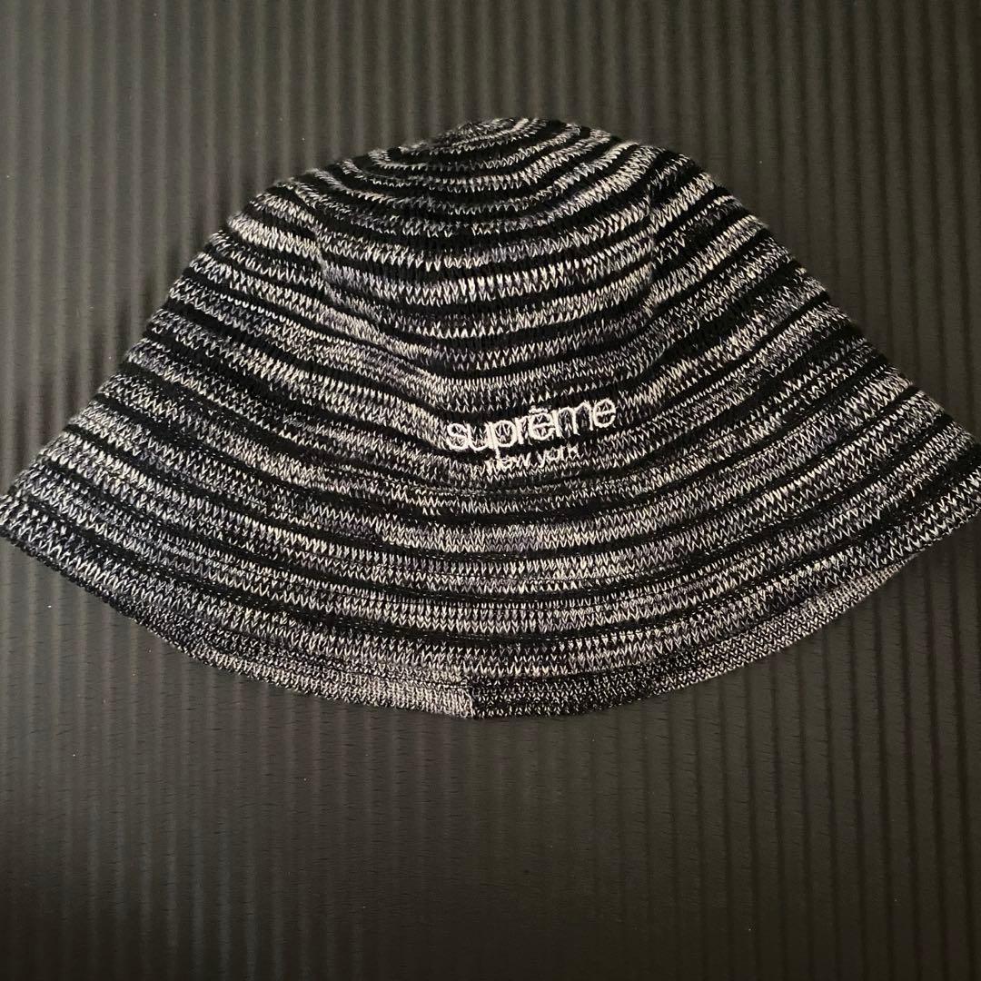 帽子 Supreme Open Knit Crusher Black