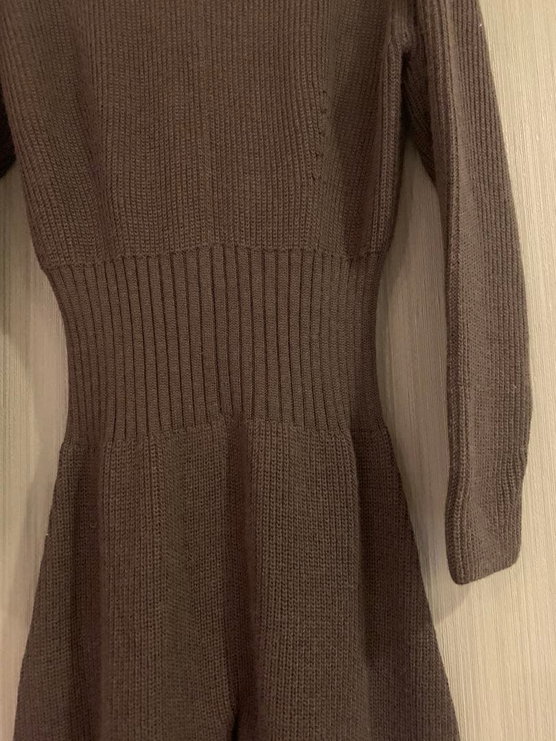 最終値下げ！　WRYHT ニットジャンプスーツ　ブラウン