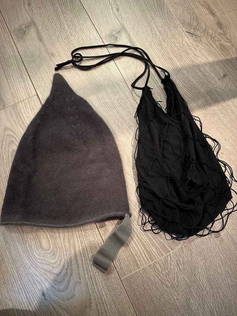 LM altieri カシミヤ ニット帽 保存袋付き